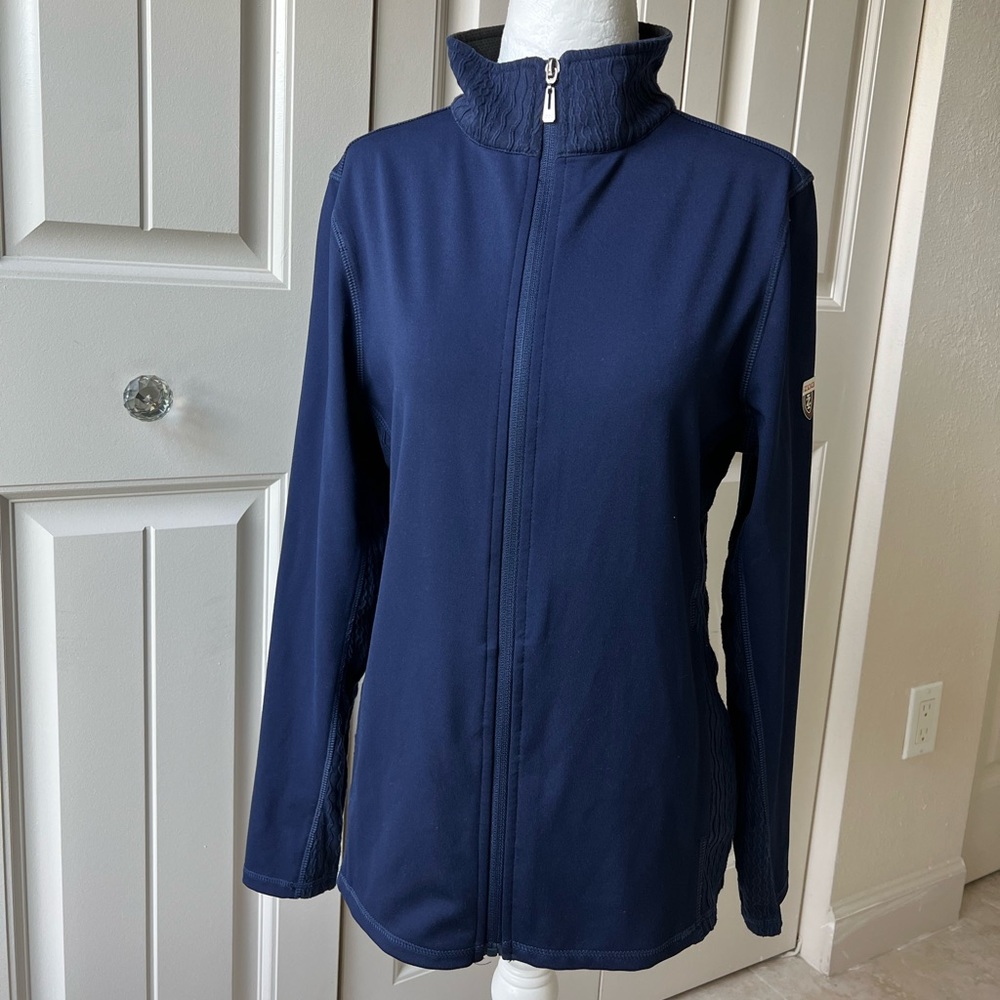 IZOD Navy Blue Workout Sweatshirt Jacket Small NWT